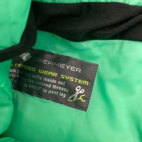 Obermeyer Anya Bib Pant Teen Size L 14-16 Alohaute Print Snowboarding Ski Winter - Picture 13 of 16